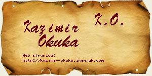 Kazimir Okuka vizit kartica